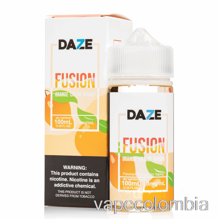 Vape Desechable Naranja Crema Mango - 7 Daze Fusion - 100ml 6mg